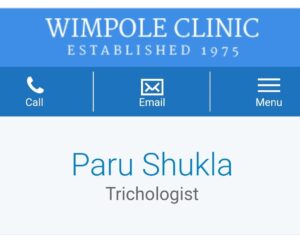 Trichologist Wimpole clinic logo 1 300x237