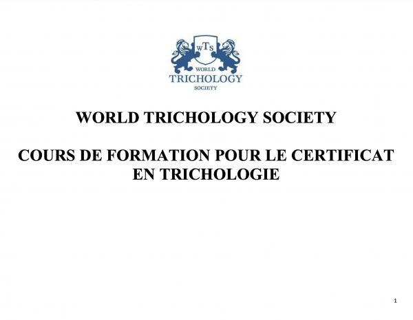 FRENCH CHAPTER 1: INTRODUCTION TO TRICHOLOGY + REGISTRATION FEE